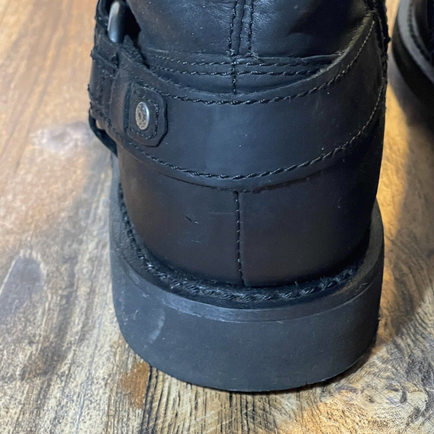 Harley Davidson Boots Scout Sz 11M D95262 Black Leather Harness Motorcycle Biker