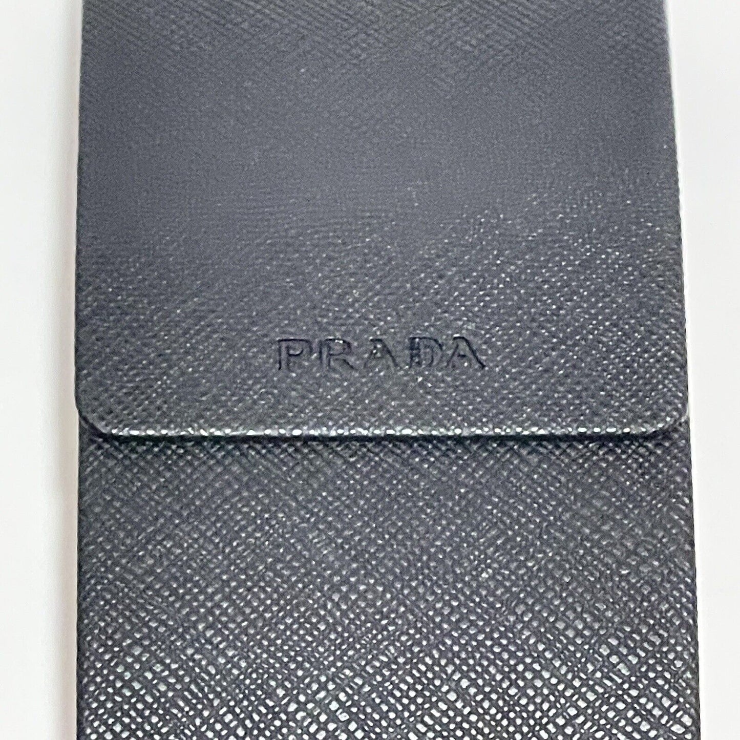 Prada Saffiano Black Hard Case Sunglasses Eyeglasses Oversized