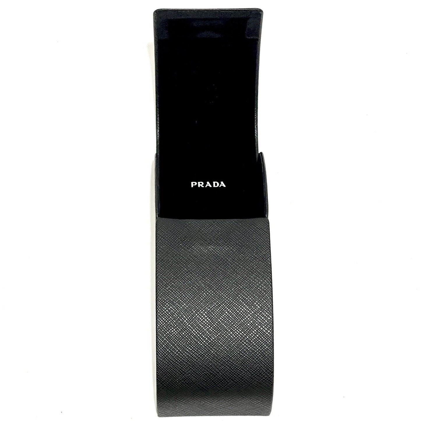 Prada Saffiano Black Hard Case Sunglasses Eyeglasses Oversized