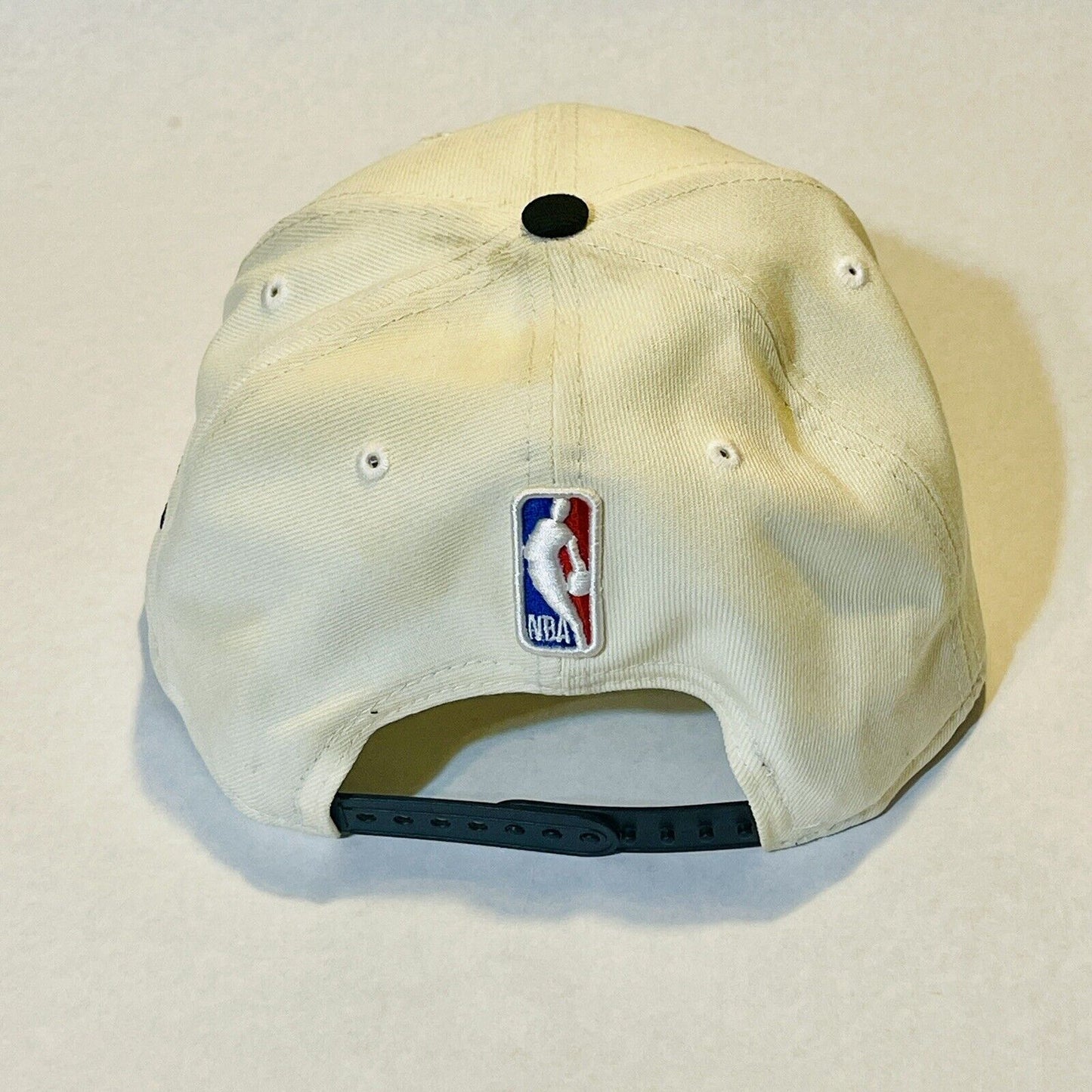 Brooklyn Nets Snapback Hat 9FIFTY New Era Black Beige Cap NBA Basketball Mens