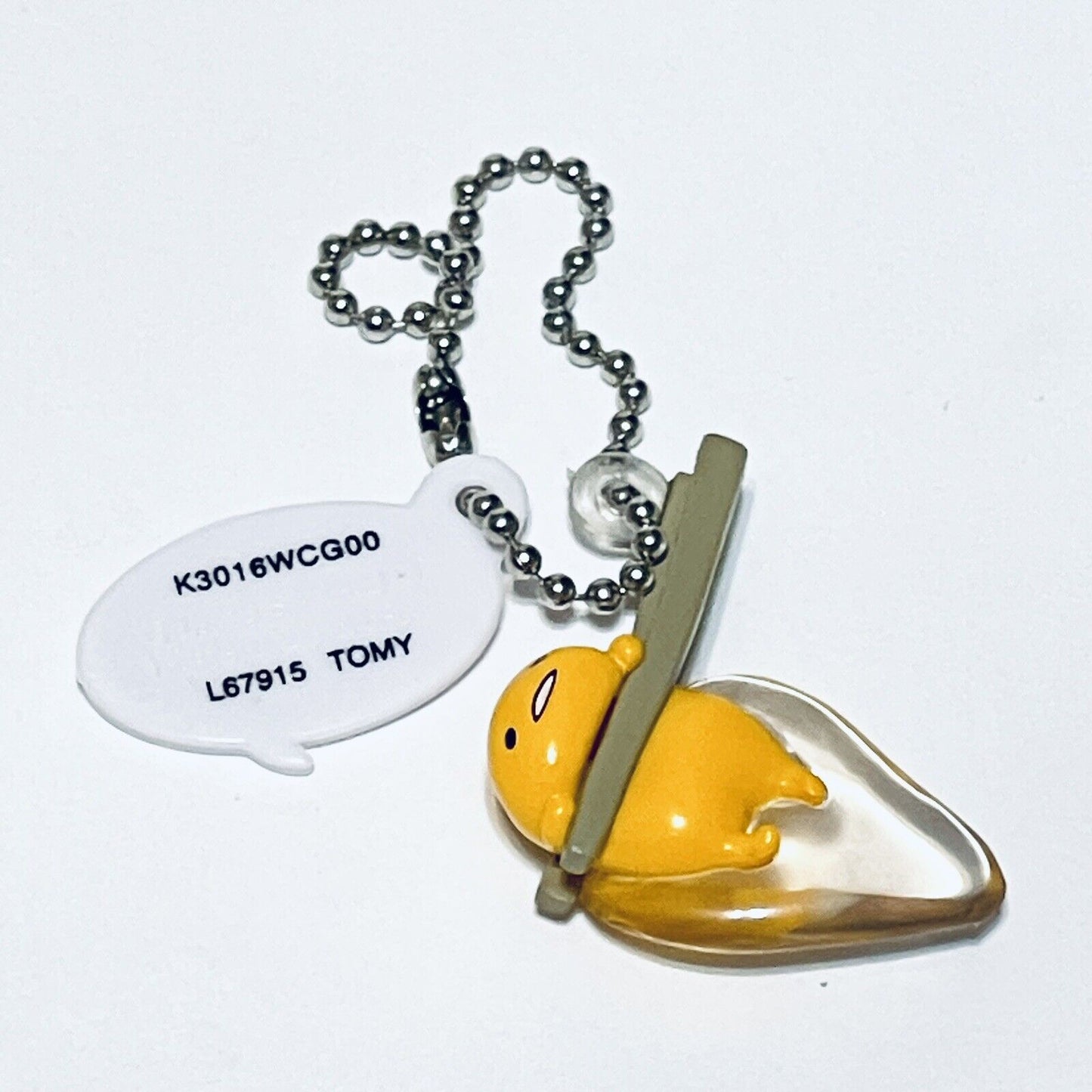 Gudetama The Lazy Egg Keychain Dangler Sushi Chopsticks Charm Tomy