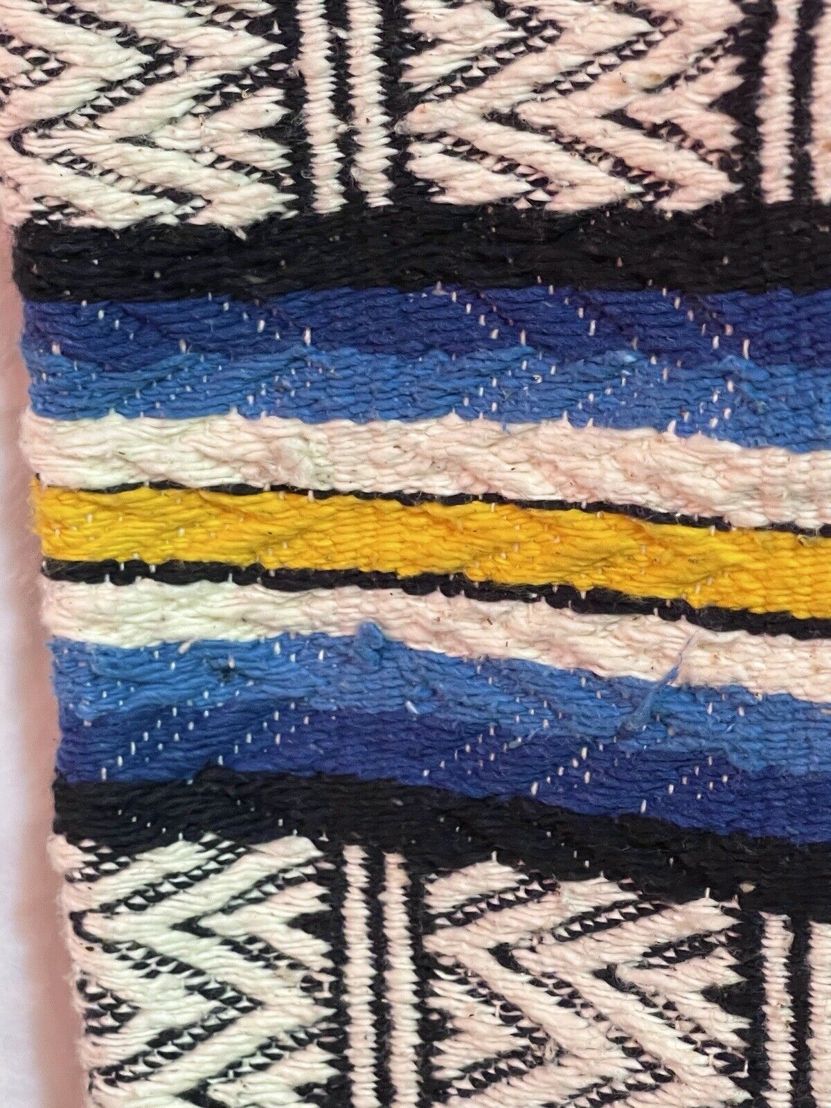 Vintage 60s Mexican Blanket Vest XL Serape Ruana Retro Poncho Fringe Pockets