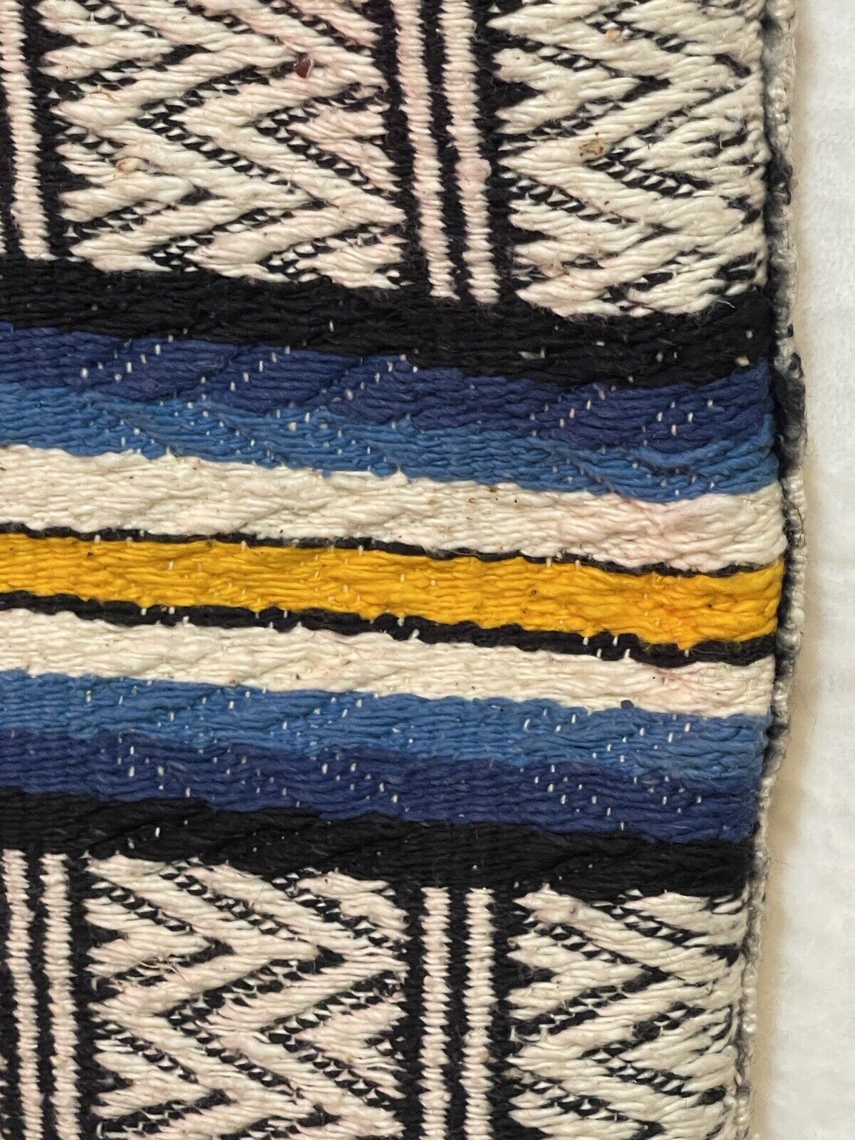 Vintage 60s Mexican Blanket Vest XL Serape Ruana Retro Poncho Fringe Pockets
