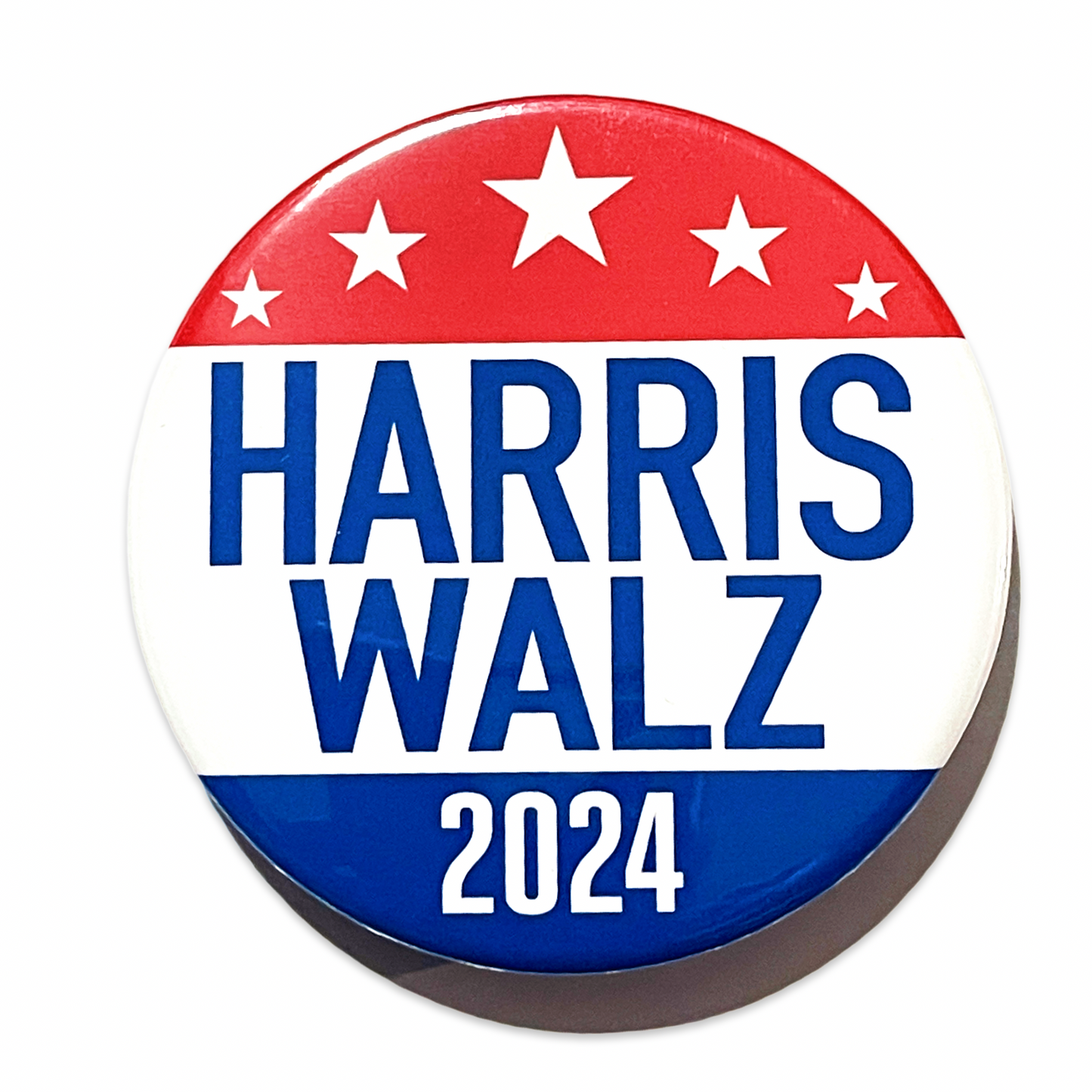 2.25” Harris Walz 2024 USA Pinback Button RWB Kamala Campaign Election Vote