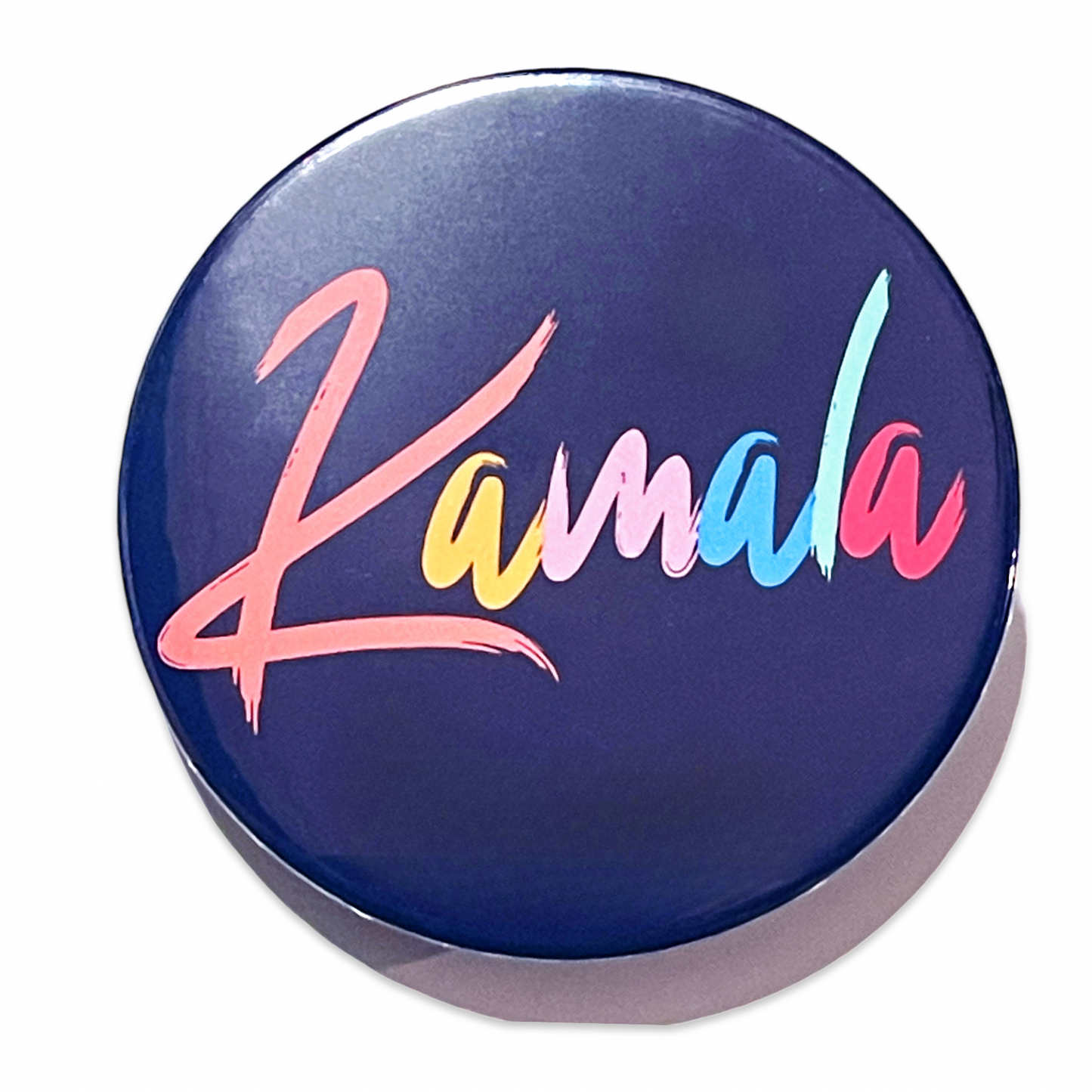 2.25” Harris Walz 2024 Pinback Button Campaign Election USA Vote Kamala Joy Joyful Rainbow