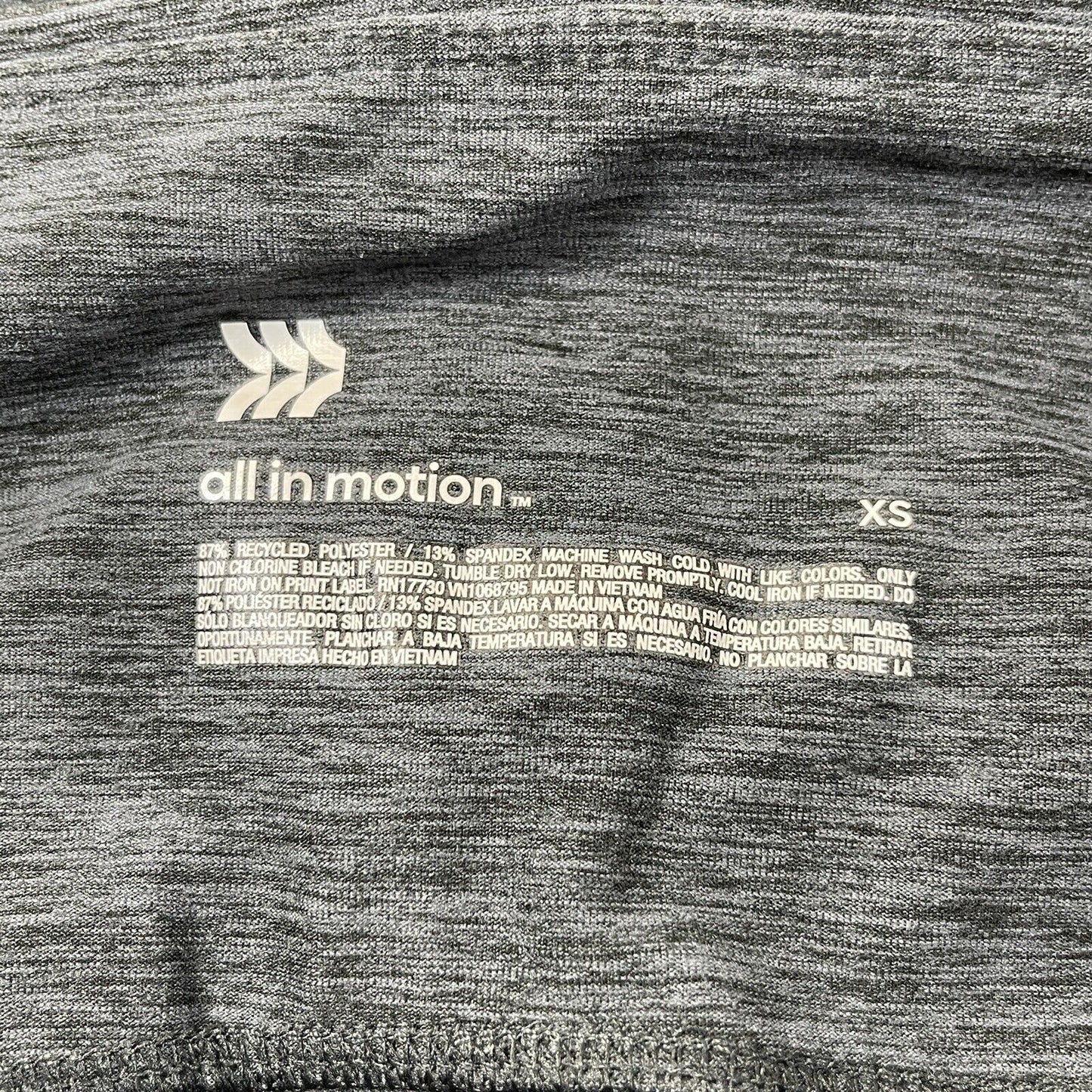 All in Motion Gray Leggings XS Curvy NEW Pocket Cropped Yoga Athleisure Gym