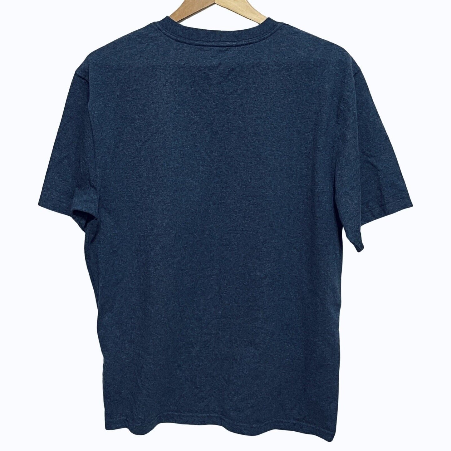 Carhartt K87 Mens Size M Short Sleeve Pocket Tshirt Loose Fit Blue Workwear