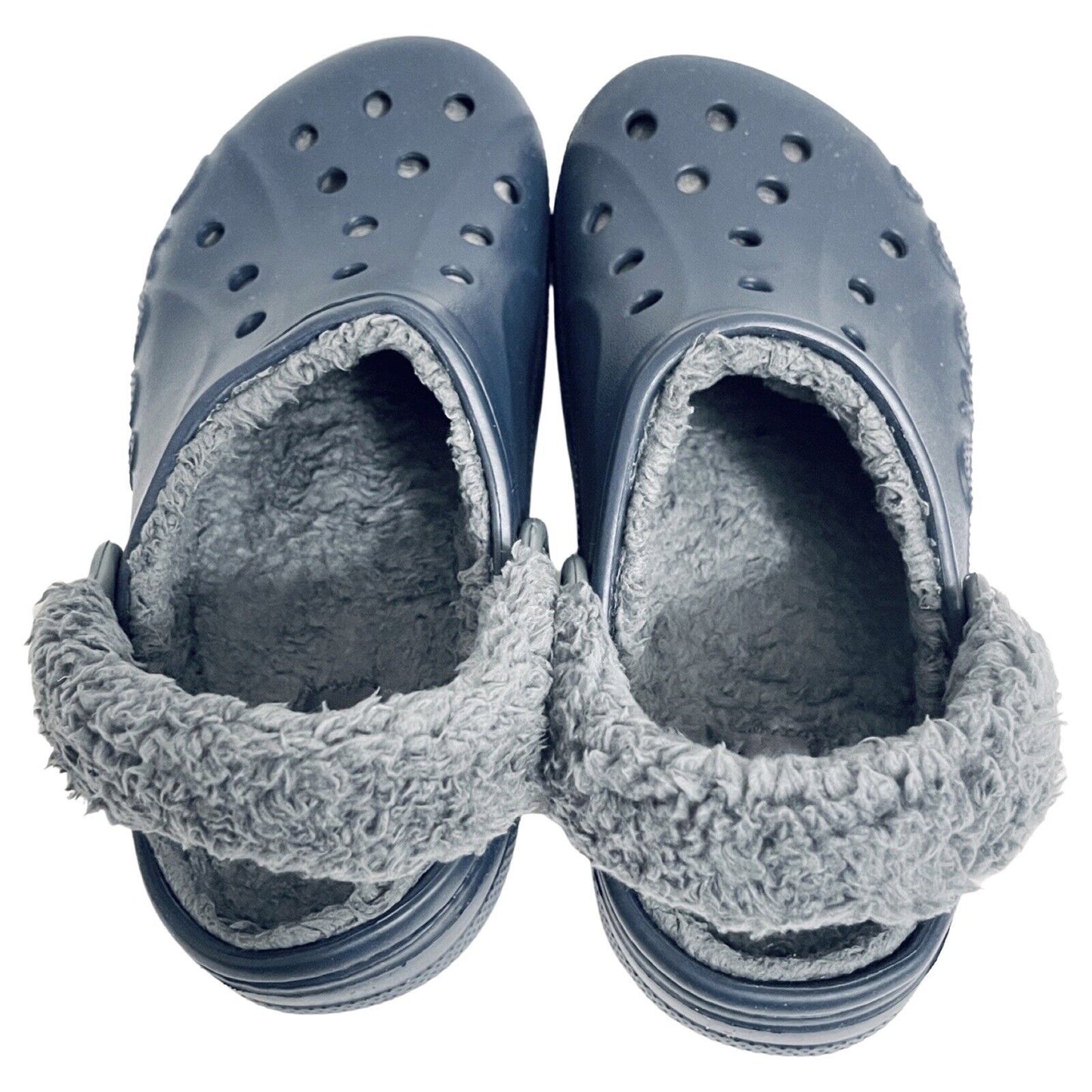 Crocs Baya Lined Fuzz Strap Clogs Size W 8 M 6 Fuzzy Slippers Shoes