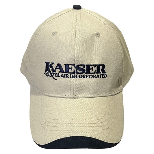 Beige Baseball Cap Kaesar Blair Inc NWOT Adjustable Hat Advertising Agency