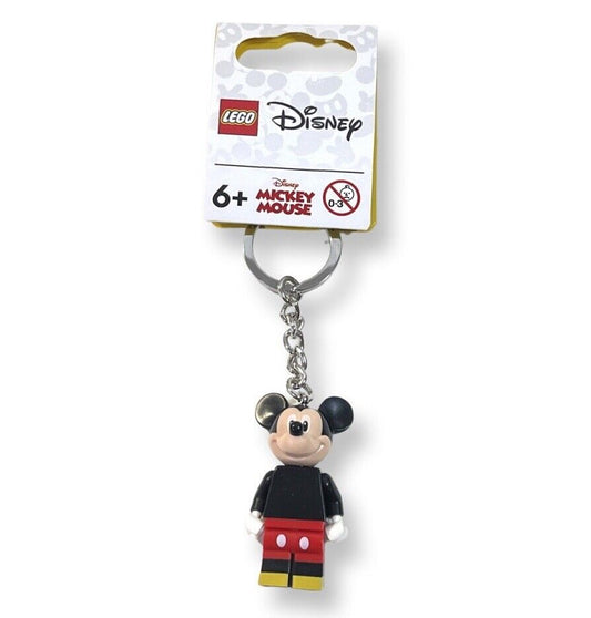 LEGO Disney Mickey Mouse Minifigure Keychain NWT Key Ring Posable Toy