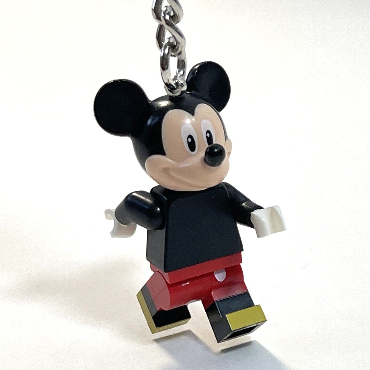 LEGO Disney Mickey Mouse Minifigure Keychain NWT Key Ring Posable Toy