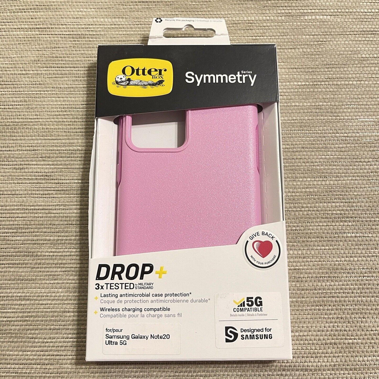 OtterBox Symmetry Phone Case Samsung Galaxy Note 20 Ultra 5G Cake Pop Pink