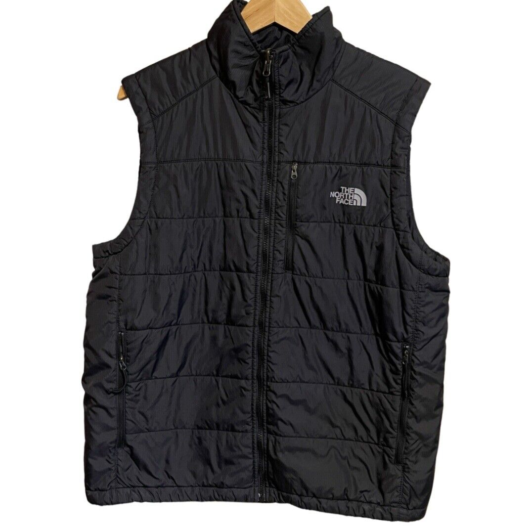The North Face Mens Large Redpoint Vest Primaloft Black Padded Ripstop Packable