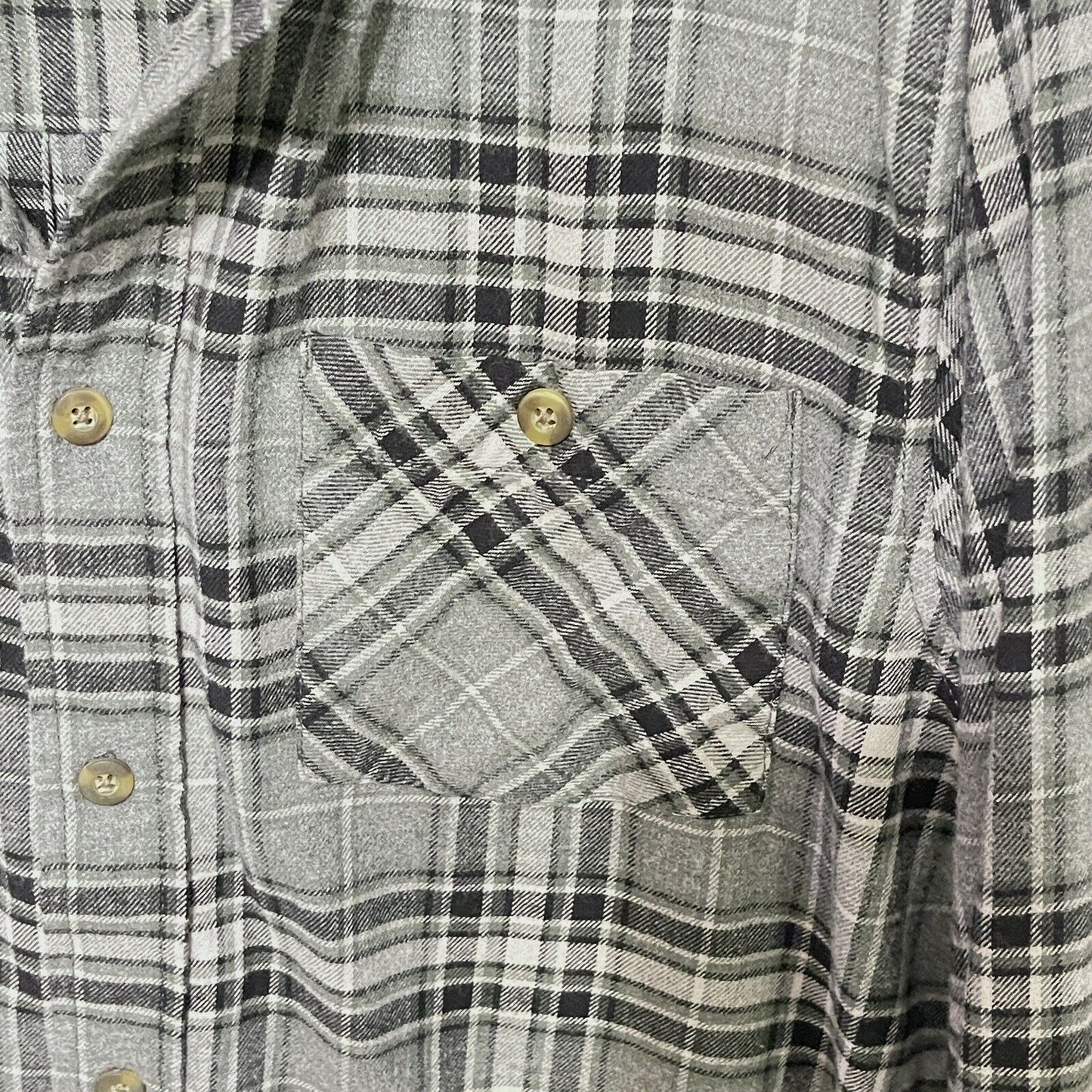 Field & Stream Mens Size L Flannel Plaid Long Sleeve Button Down Shirt Cotton