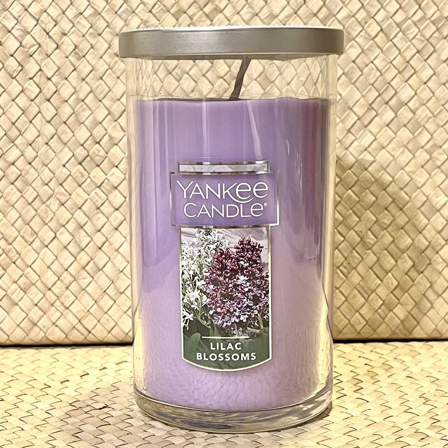 Yankee Candle New LILAC BLOSSOMS 12 oz Tumbler Purple Wax Floral