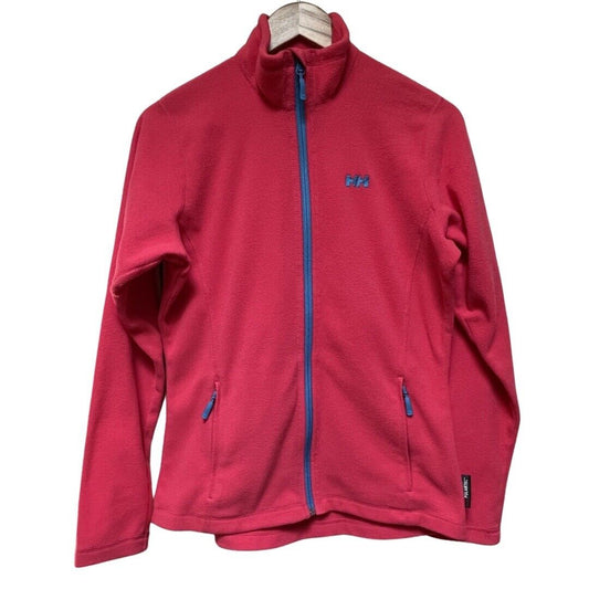 Helly Hansen DayBreaker Womens Large Fleece Jacket Pink Blue Zip Polartec