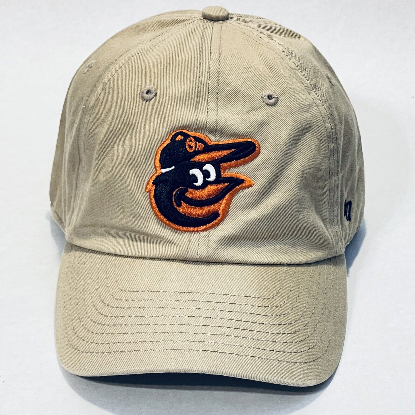 Baltimore Orioles Hat Strap Back Cap 47 Khaki Black Orange MLB Baseball Mens