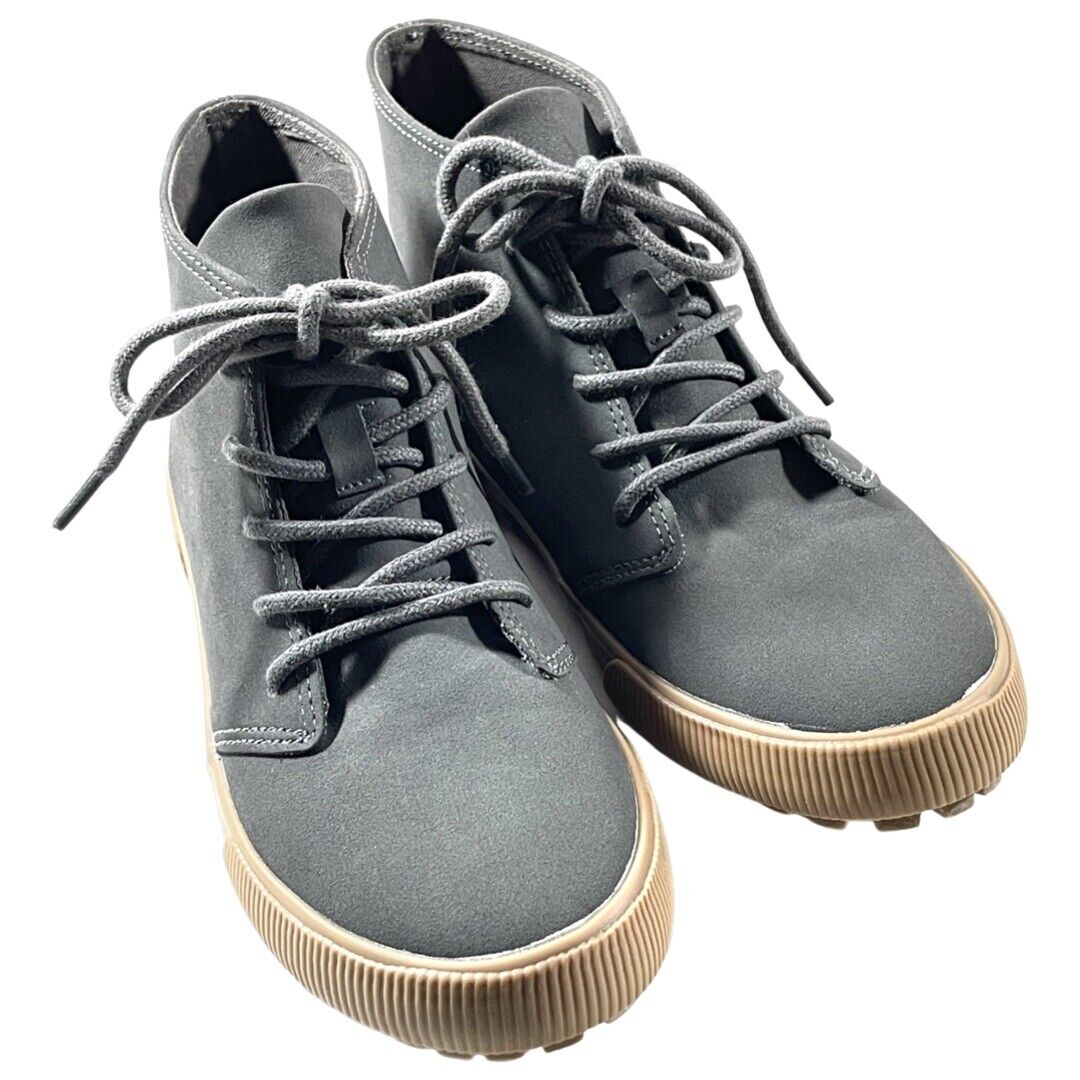 Cat & Jack Boys Casual Shoe Sneaker Chukka Boot Dark Gray Frank Size 4