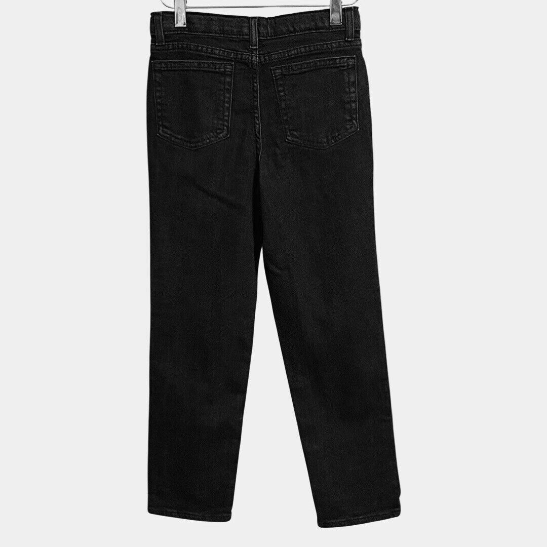 Sonoma Jeans Boys Sz 8 Straight Slim Fit Black Faded Wash Adjustable Waist