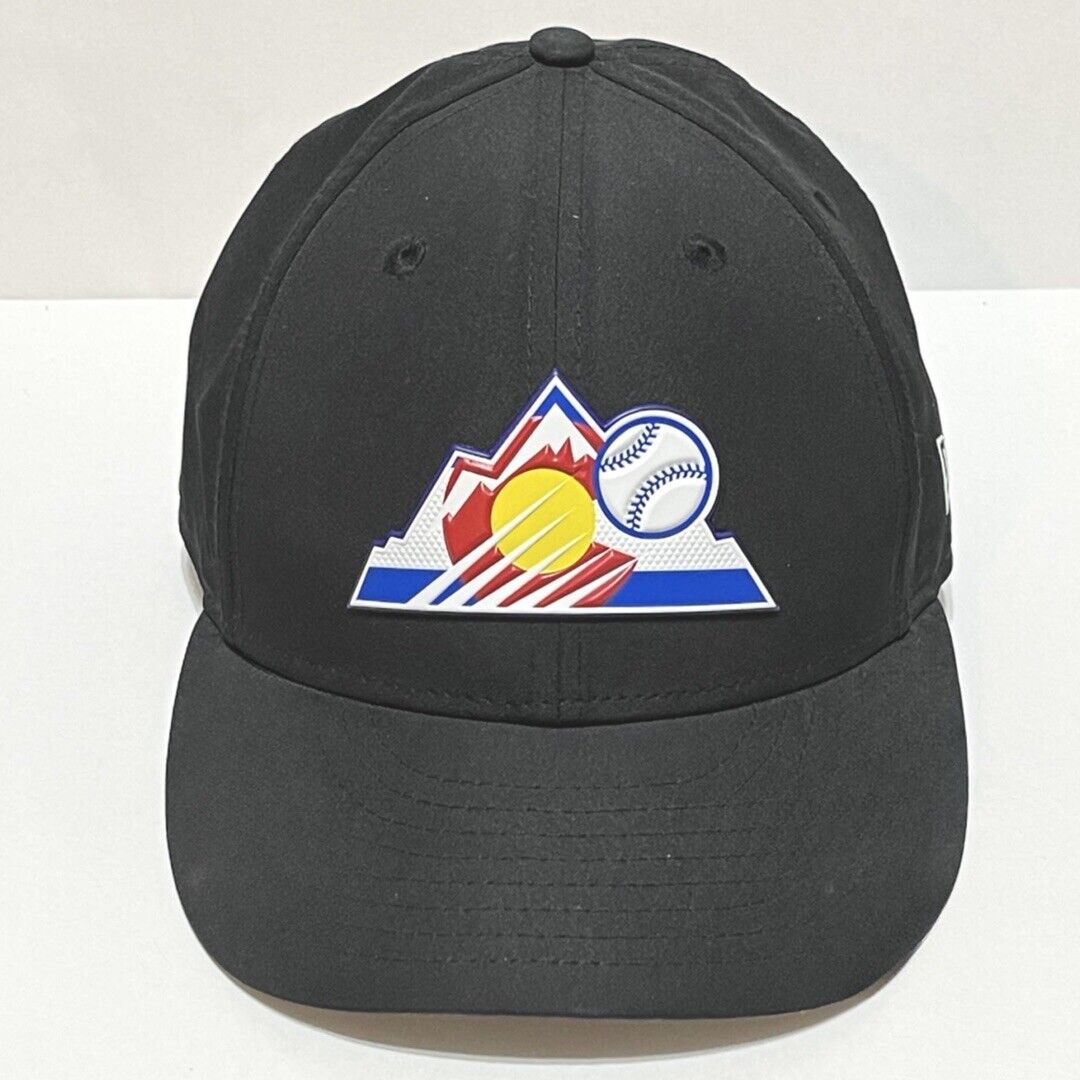 Colorado Rockies￼ New Era 59fifty MLB Baseball Hat Rubber Logo Size 7-1/4 Cap