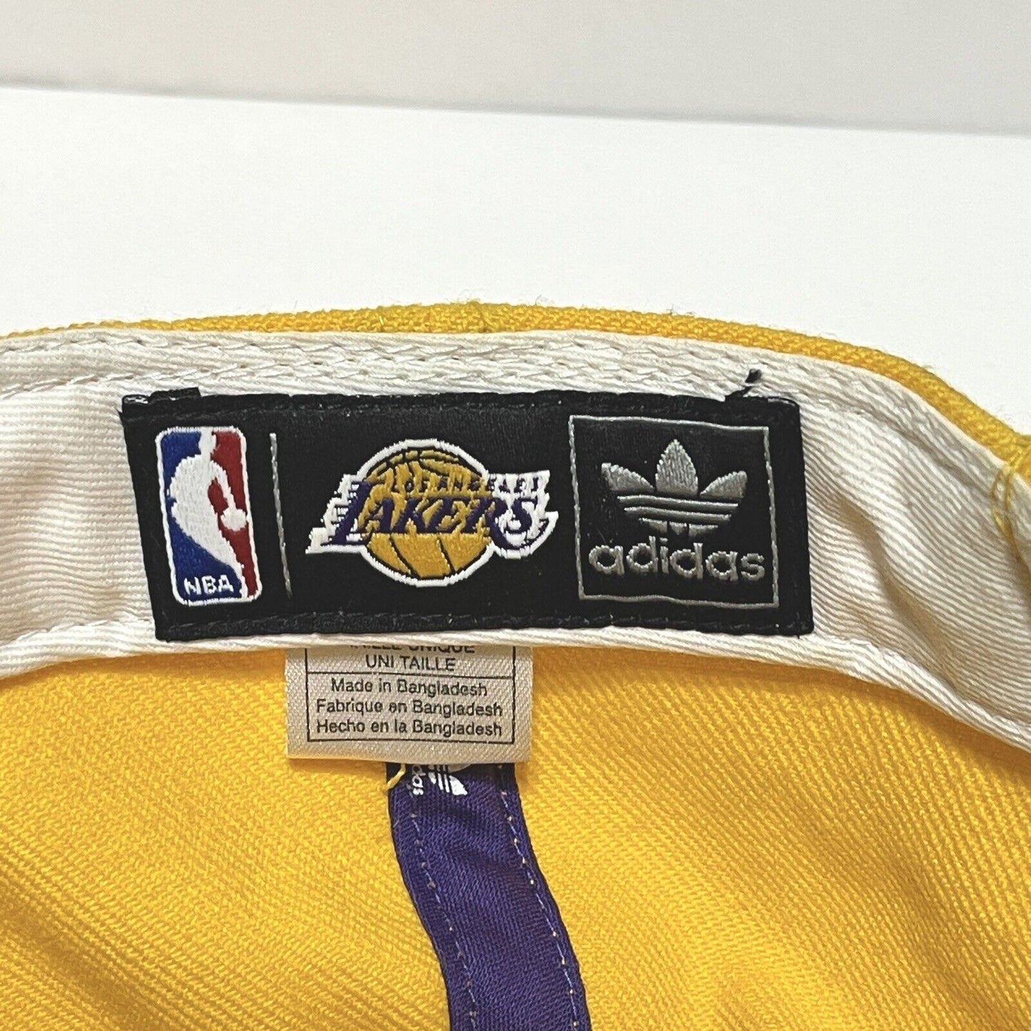 Los Angeles Lakers Snapback Hat Adidas NBA LA Basketball Mens Wool Blend Cap